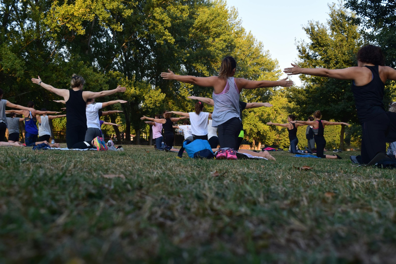 yoga en el parque